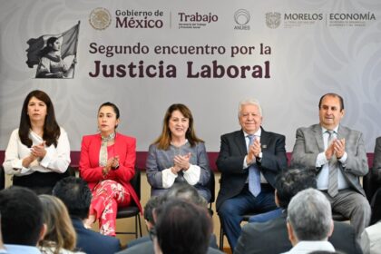 Gobernadora de Morelos impulsa justicia laboral con encuentro estatal