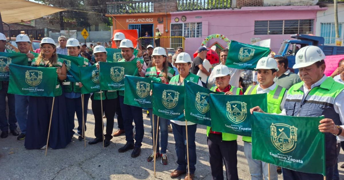 Inician obras de concreto hidráulico en Tepetzingo, Morelos