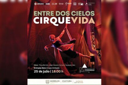 Cirque Vida presenta espectáculo gratuito en Yautepec