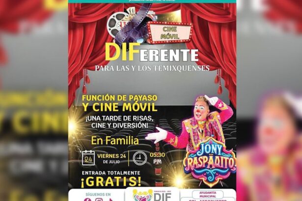 DIF Temixco organiza cine al aire libre y show infantil gratuitos