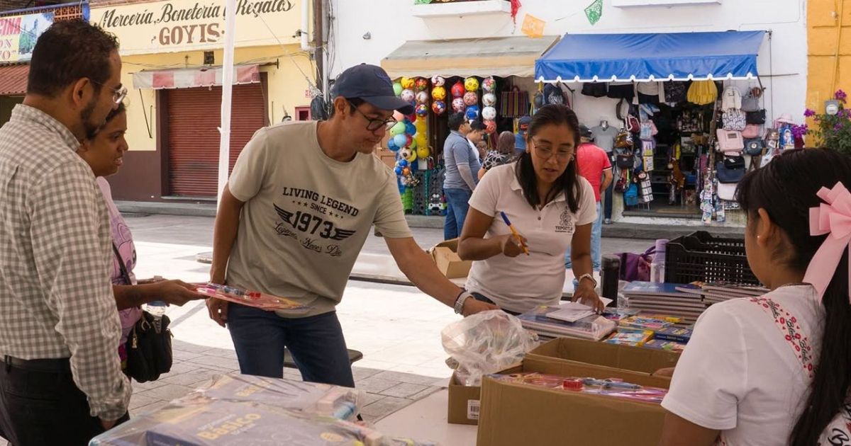 Tepoztlán ofrece útiles escolares a bajo costo para regreso a clases