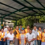 Nancy Gómez inaugura techado comunitario en colonia Morelos