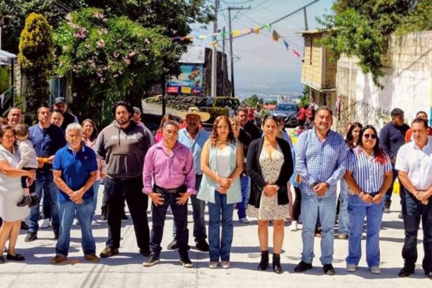 Entregan rehabilitación de la calle Hidalgo en Huitzilac, Morelos
