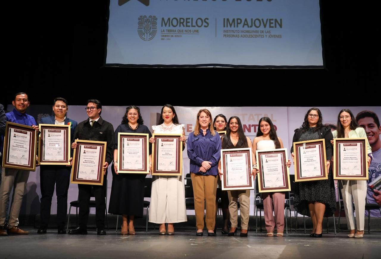 Premio Estatal de la Juventud 2026 reconoce a jóvenes en Morelos