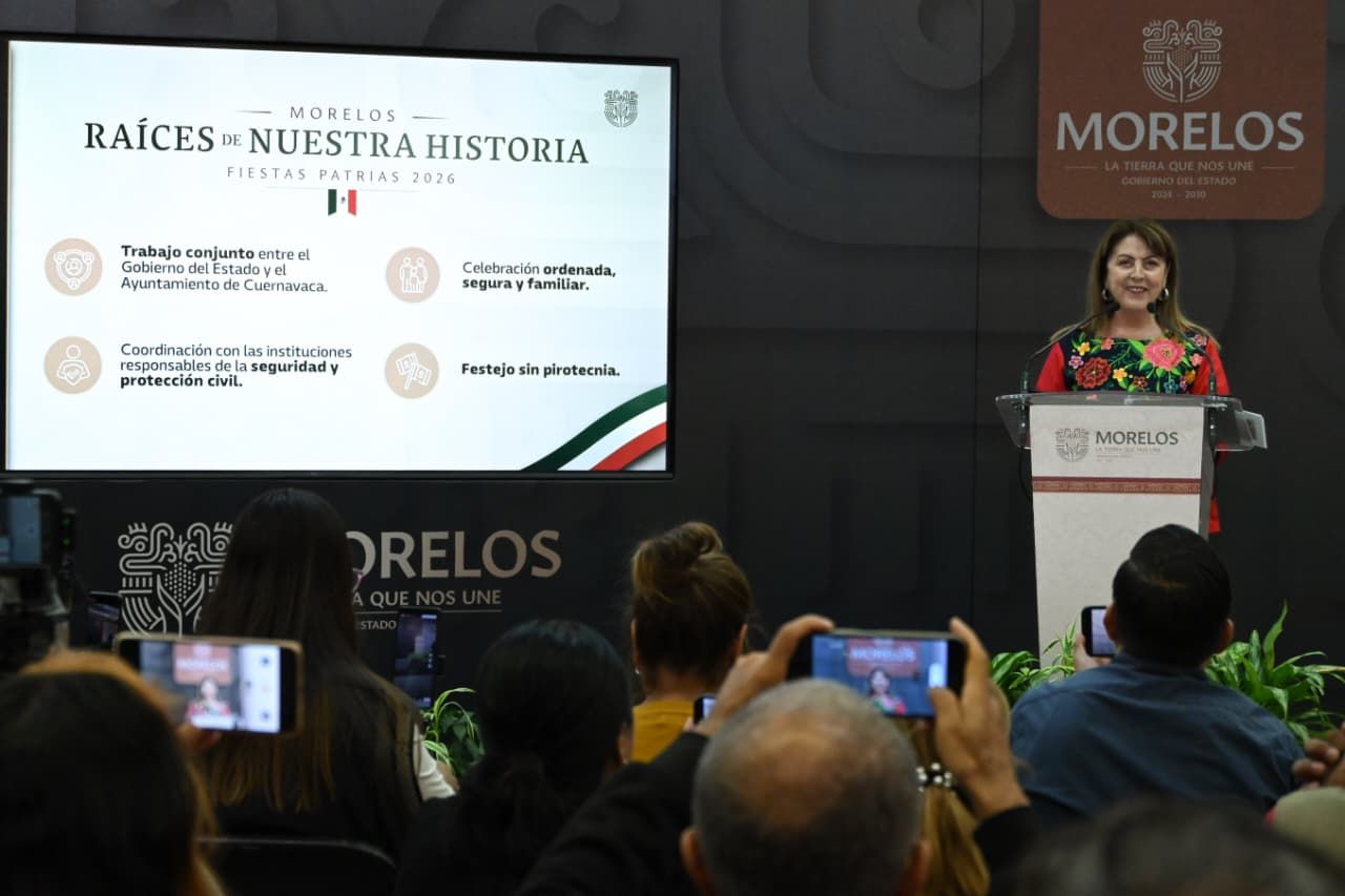 Morelos refuerza seguridad y salud en fiestas patrias de septiembre