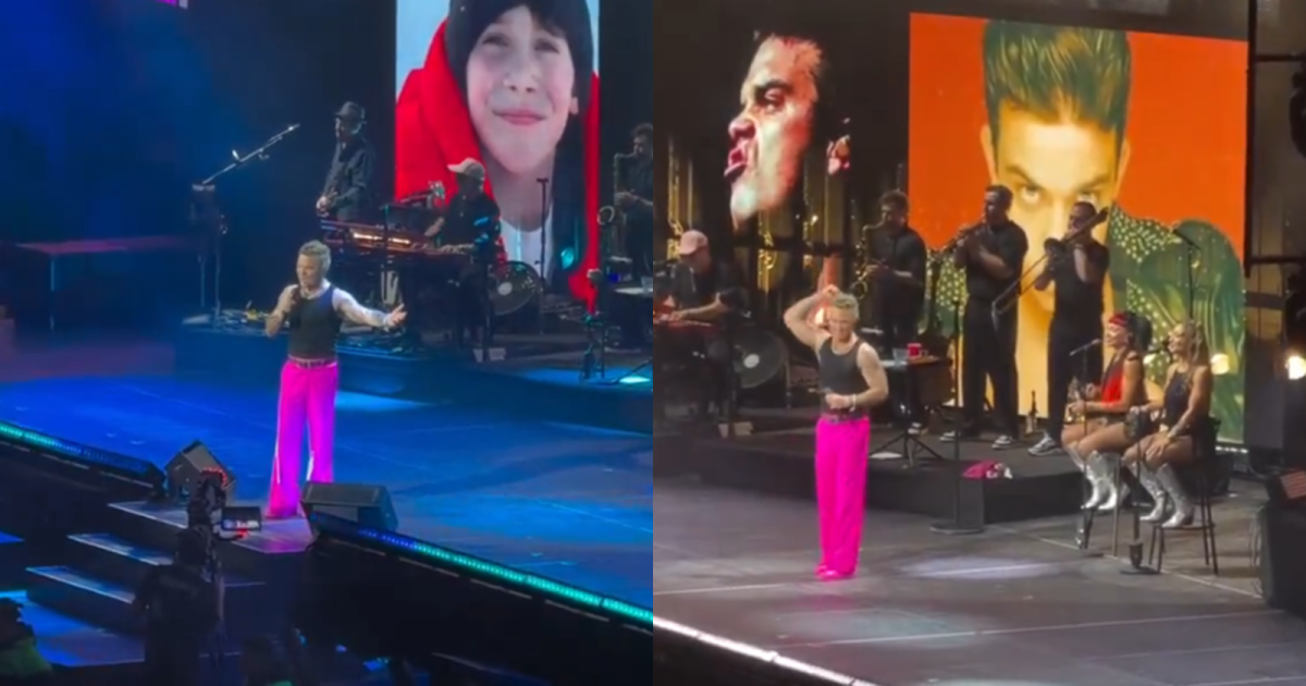 Robbie Williams llena el Palacio de los Deportes en CDMX