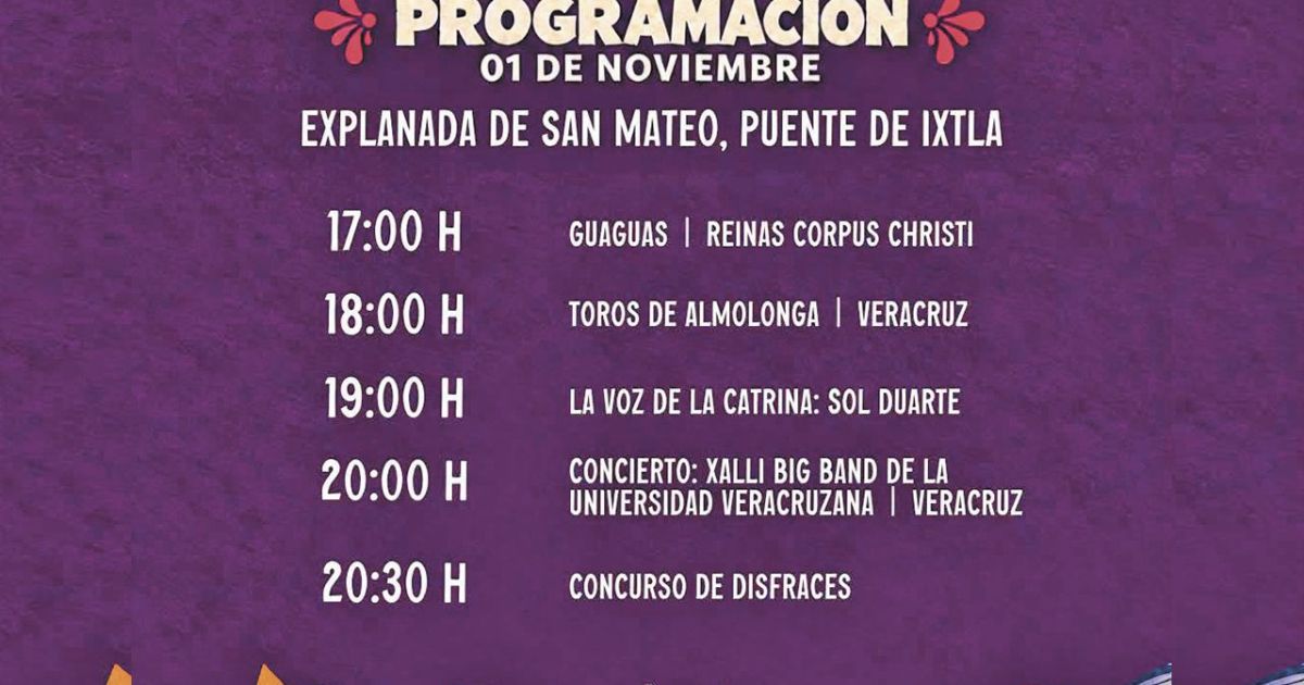 Festival Miquixtli 2026 celebra Día de Muertos en Puente de Ixtla